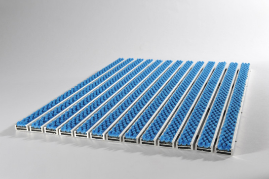 Tapis d'entrée 22R premium bleu uni